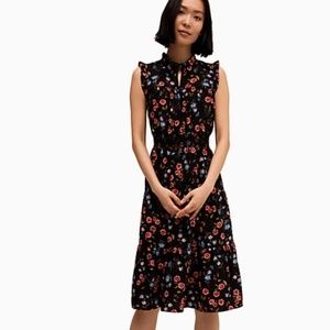 NWT Kate Spade meadow sleeveless smocked waist dress